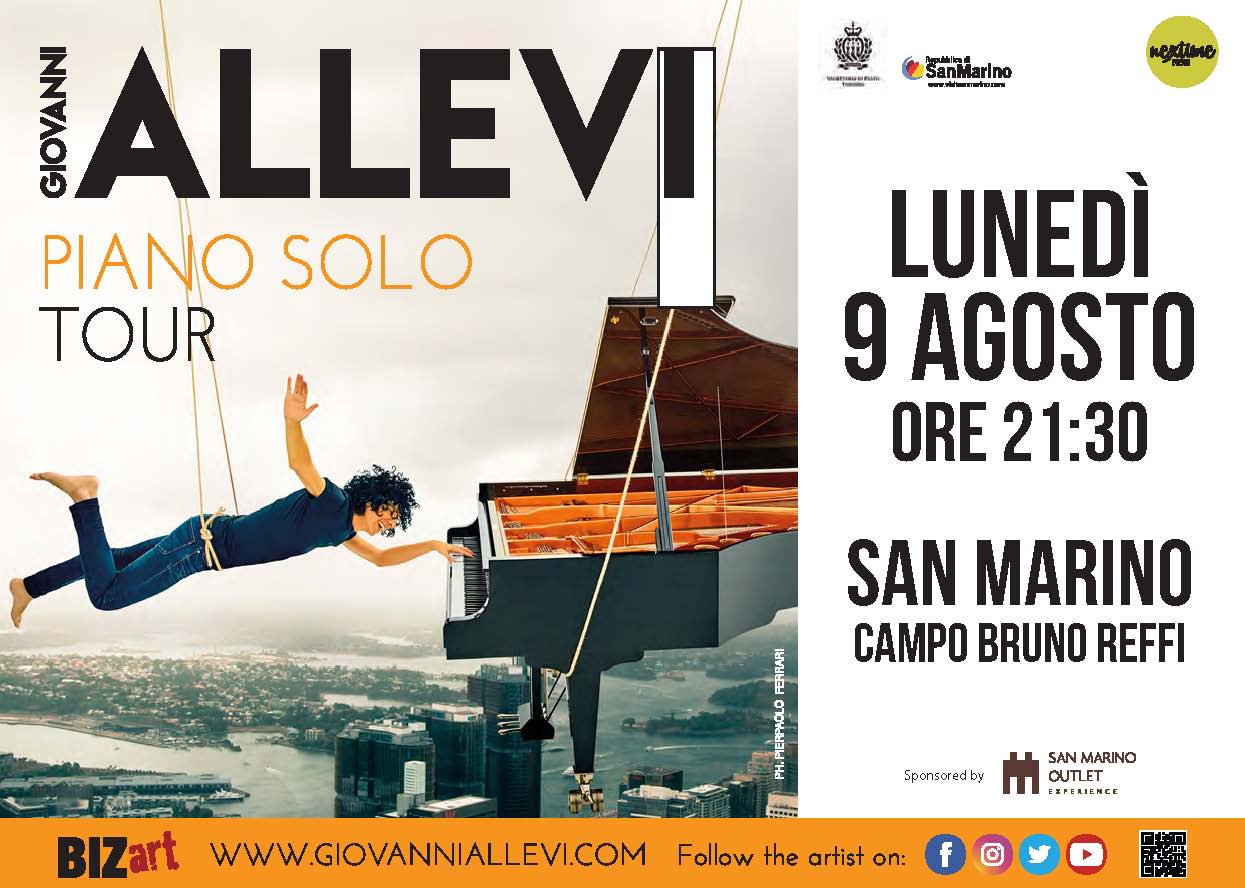 Il concerto del M° Giovanni Allevi a San Marino è sold-out