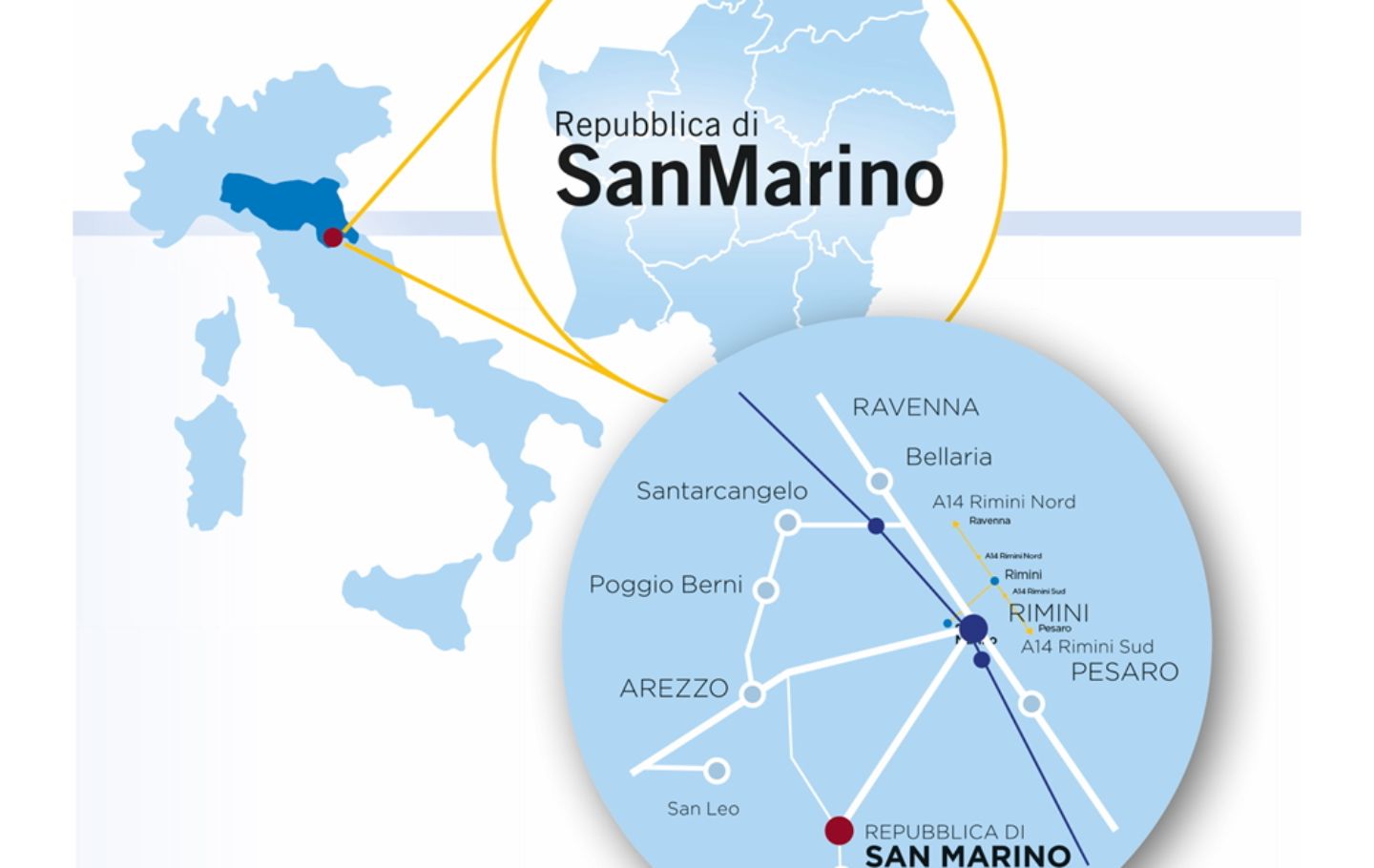 Come arrivare a San Marino?