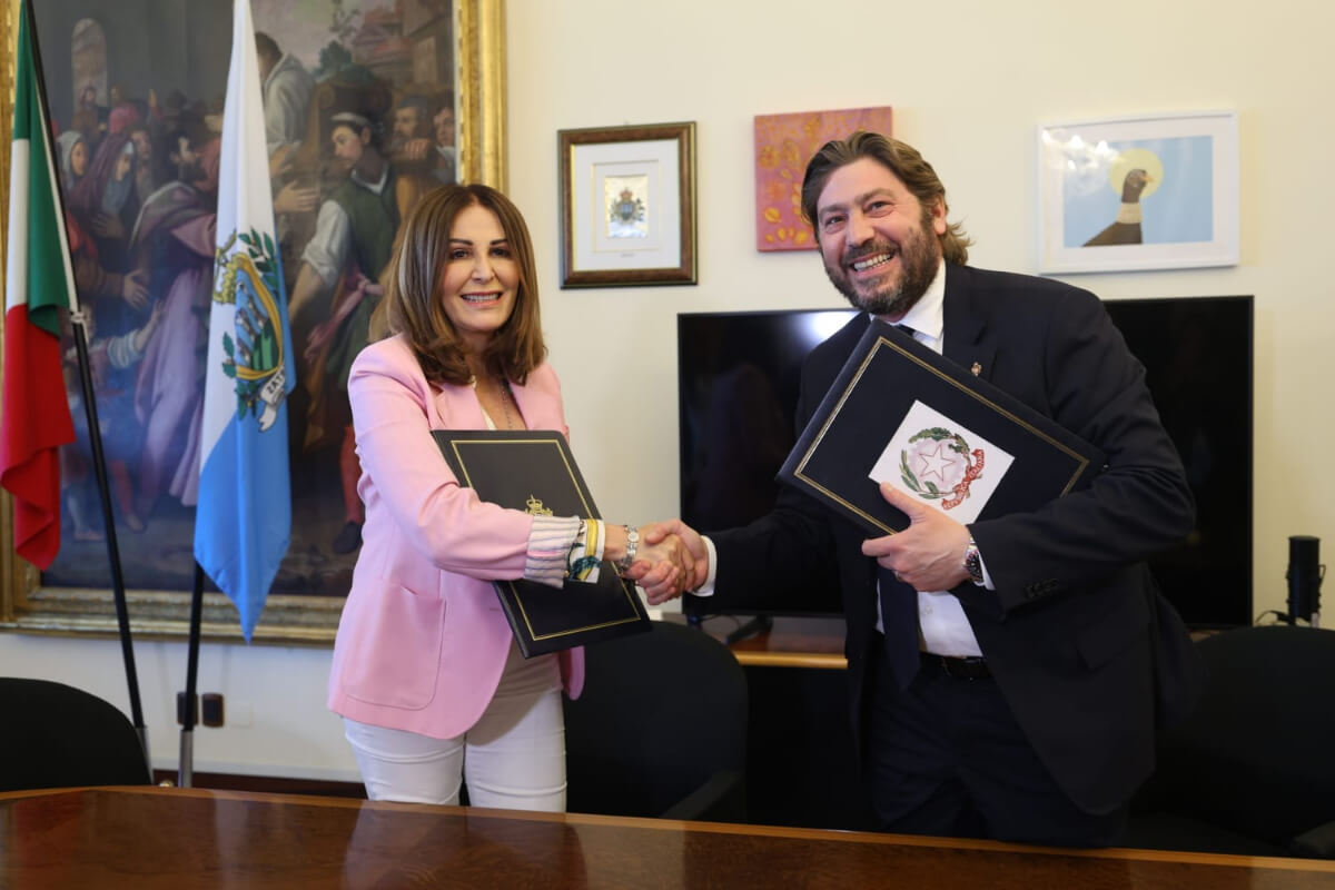 The Minister of Tourism Santanchè on an official visit to the Republic of San Marino